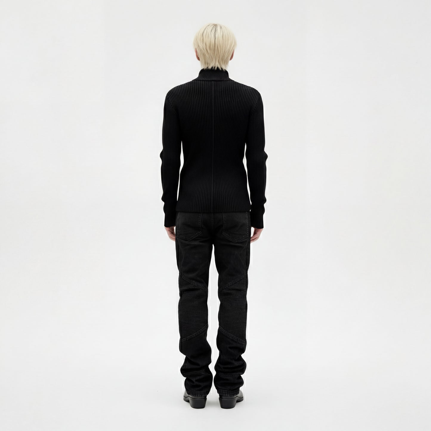 Dual Ribbed Knit Jacket