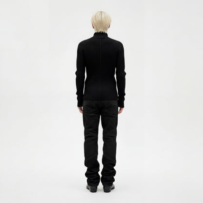 Dual Ribbed Knit Jacket