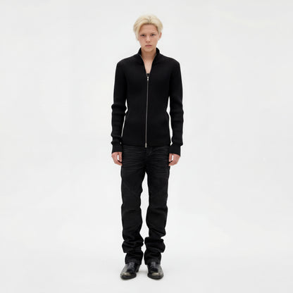 Dual Ribbed Knit Jacket
