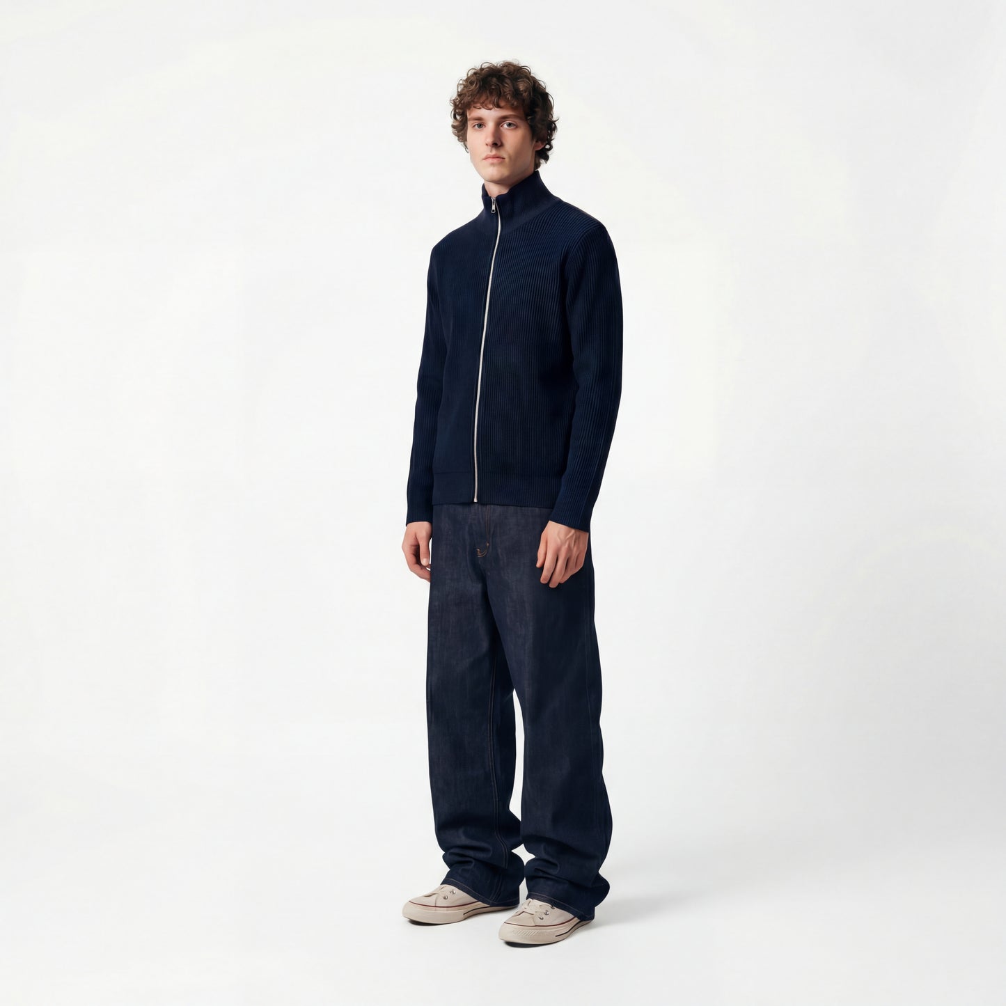 Dual Ribbed Knit Jacket