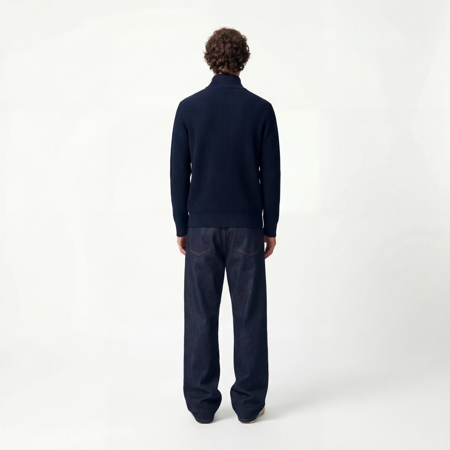 Dual Ribbed Knit Jacket